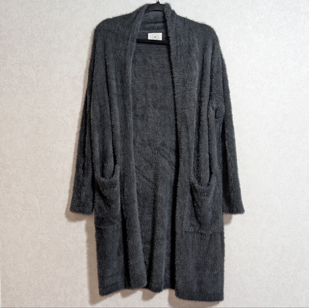 JS Mediterranean Weekend By Simorra Fuzzy Cardigan Women's Size 4
